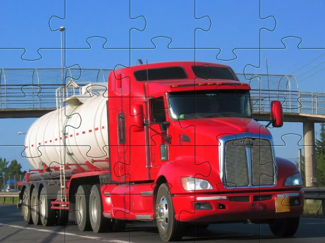 ภาพหน้าจอของ Jigsaw puzzle trailers truck