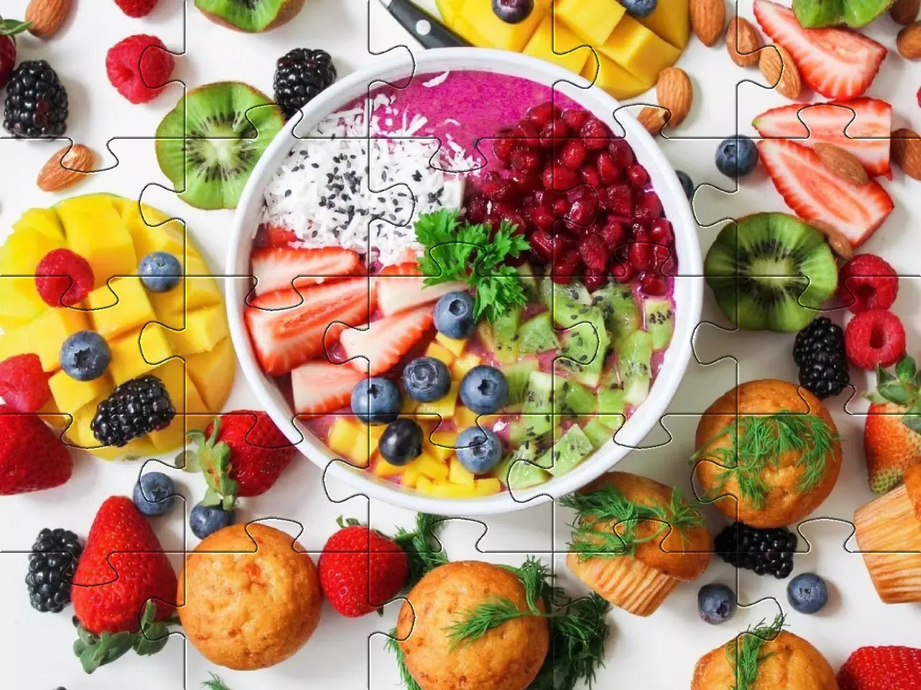 Zrzuty ekranu Sweets jigsaw puzzles