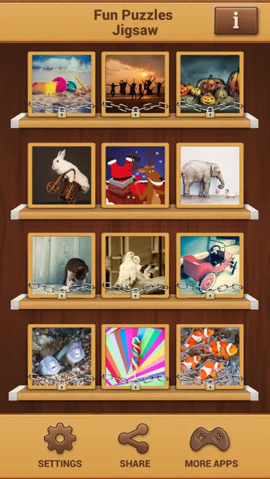 Fun Jigsaw Puzzles - Free Brain Training Games Ekran Görüntüleri