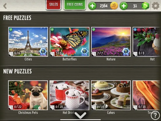 Capturas de pantalla de Jigsaw Puzzles World iPad 