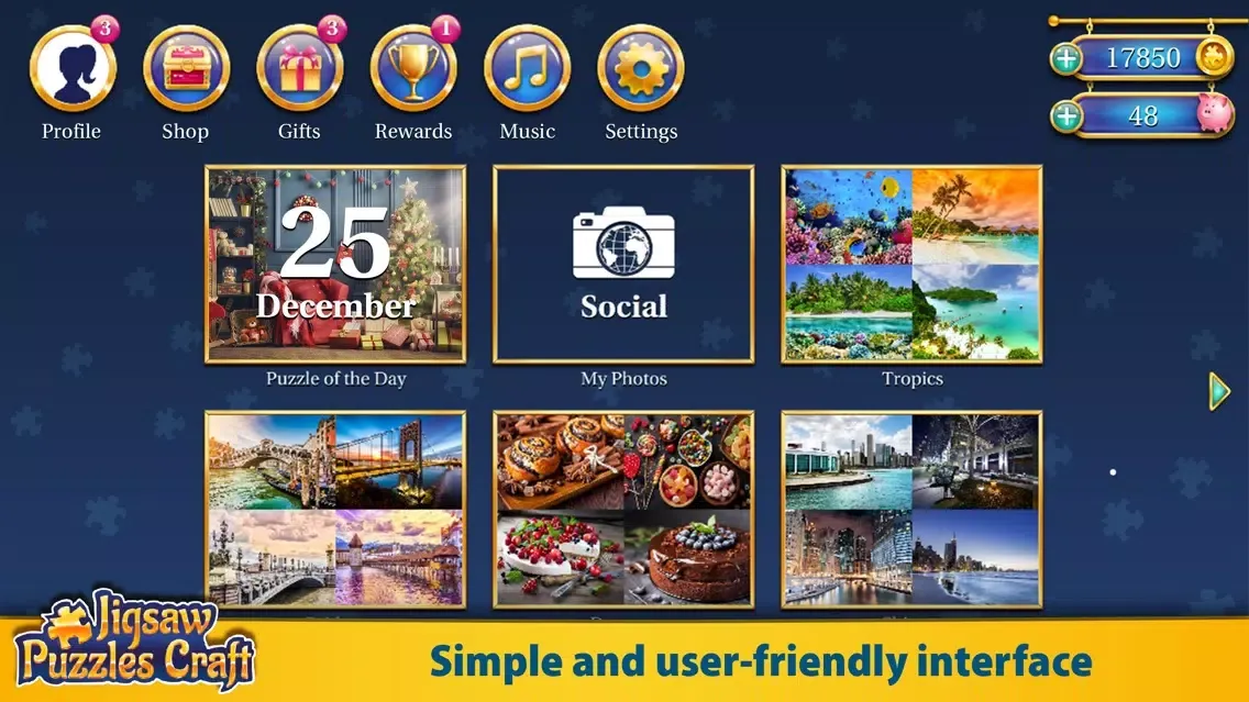 Capturas de tela do Jigsaw Puzzles Craft