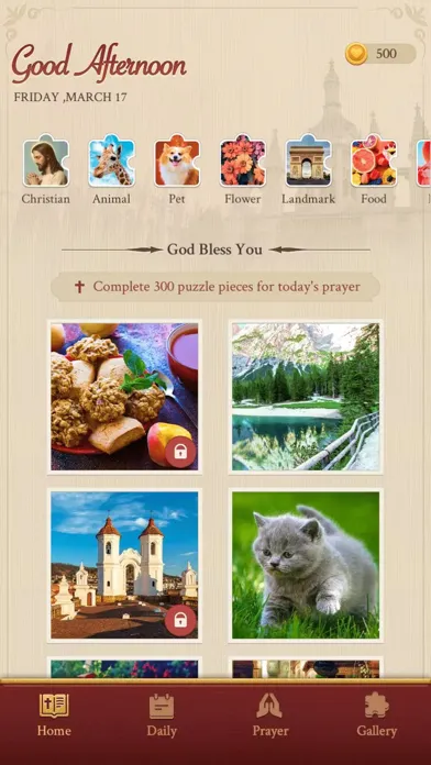 Tangkapan skrin Bible Jigsaw Puzzles