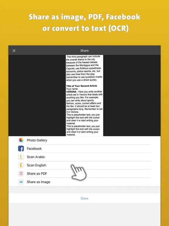Captures d'écran de Quick Scanner & OCR | ماسحة سريعة iPad 