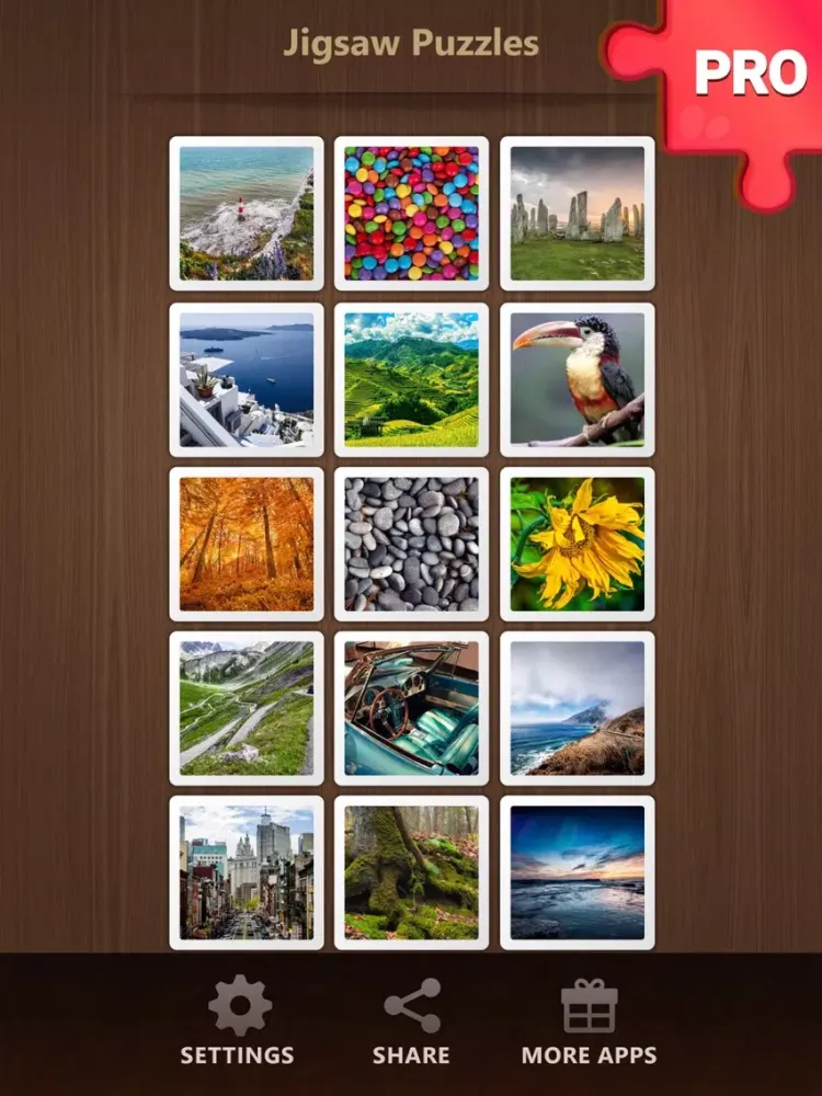 Jigsaw Puzzle Games PRO: Brain Training Jigsaws iPad  स्क्रीनशॉट