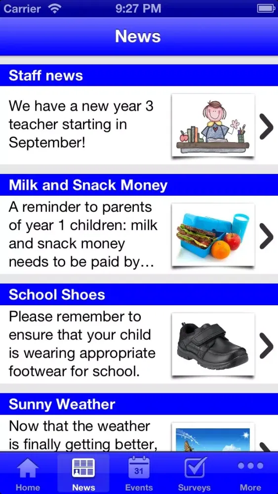 Capturas de pantalla de Caister Infant School