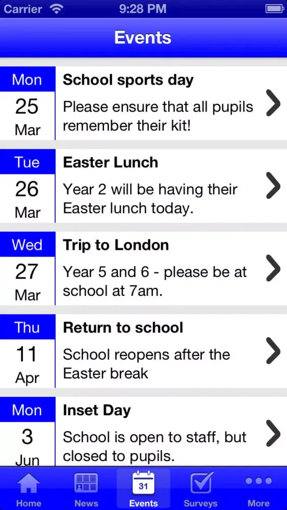 Capturas de pantalla de Caister Infant School