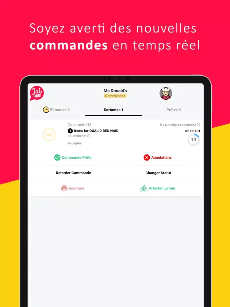 Jiib Food - Marchand iPad  سکرین شاٹس