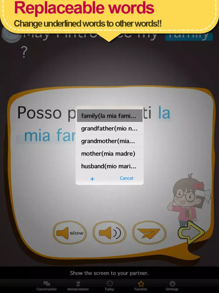 Capturas de pantalla de Conversation master [14 Lang] iPad 
