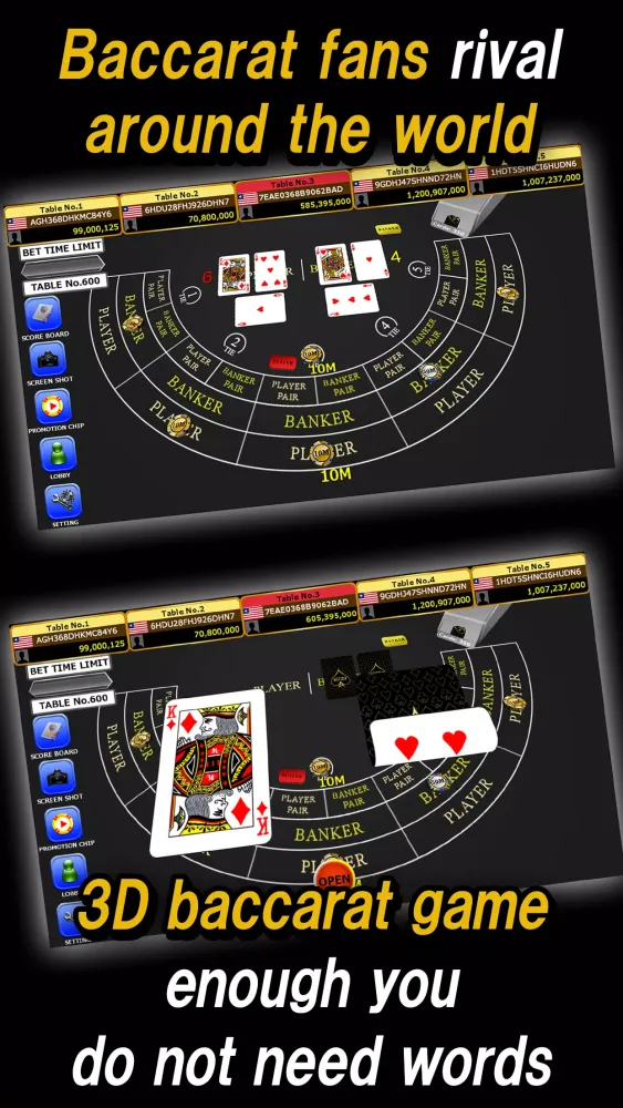 Global Gold Baccarat Screenshots