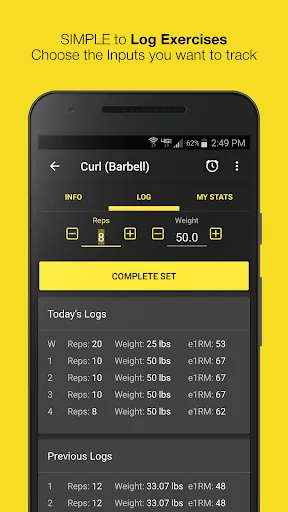 Capturas de pantalla de WORKIT Workout Tracker Gym Log