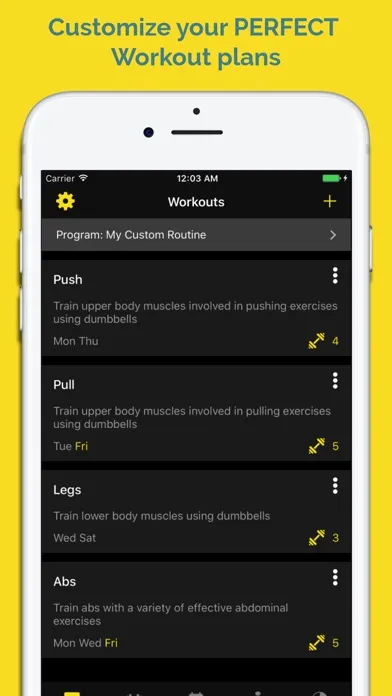 Ảnh chụp màn hình của WORKIT - Workout Tracker