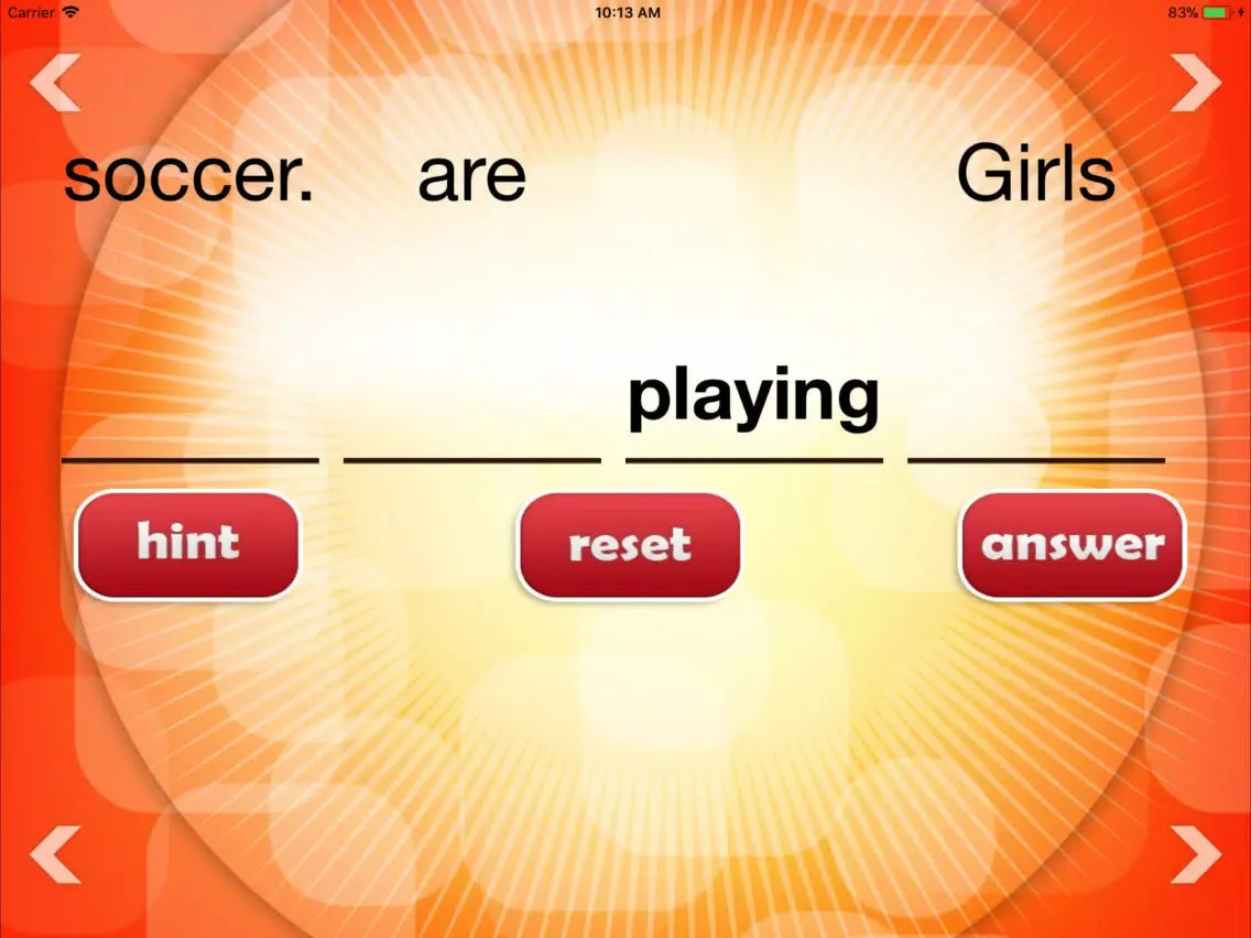 Jumbled Sentences For Kids iPad  स्क्रीनशॉट