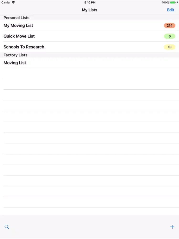 Capturas de pantalla de Moving Checklist Pro iPad 