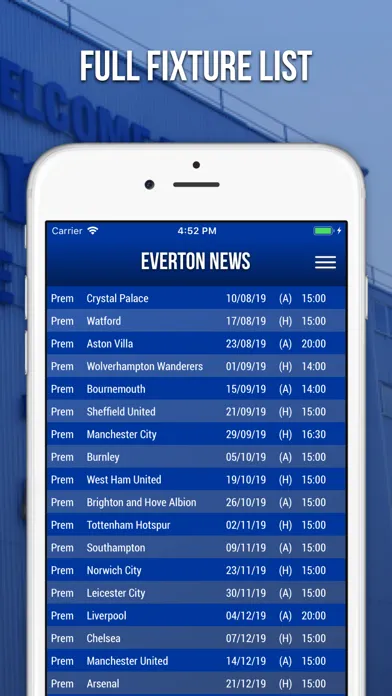 Everton News - Fan App Screenshots