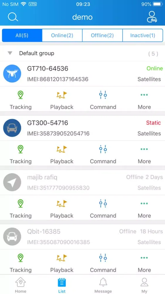 Tracksolid SE স্ক্রিনশট