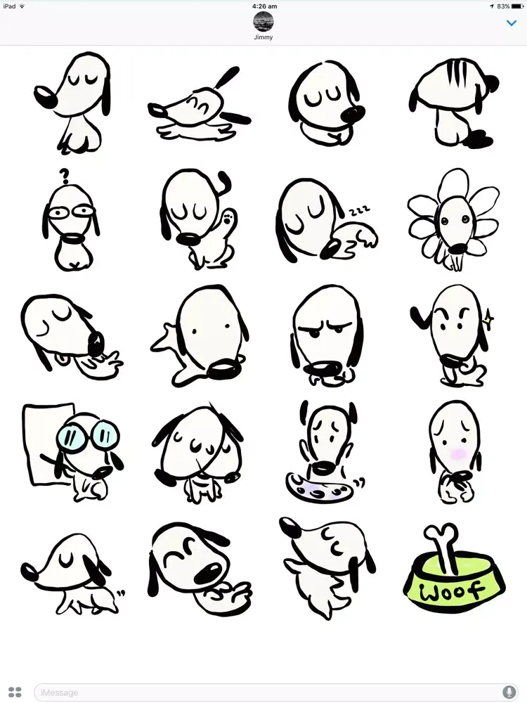 Woofy Stickers iPad  سکرین شاٹس