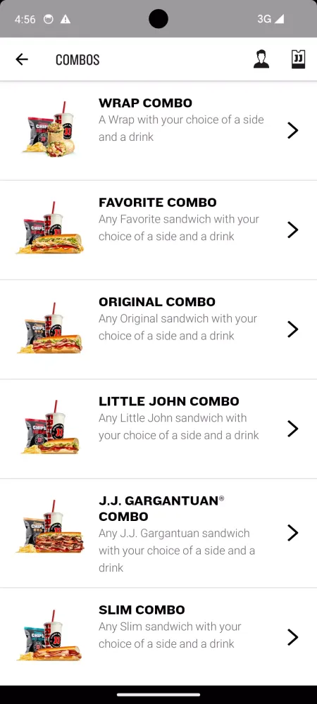 Capturas de tela do Jimmy John's Sandwiches