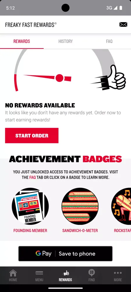 Capturas de tela do Jimmy John's Sandwiches