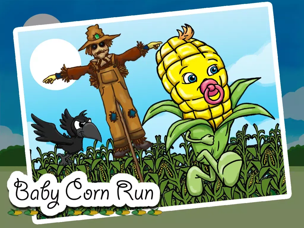 Capturas de tela do `Baby Corn Run Race Free - Easy Kids Jump Chase Racing by Top Crazy Games iPad 
