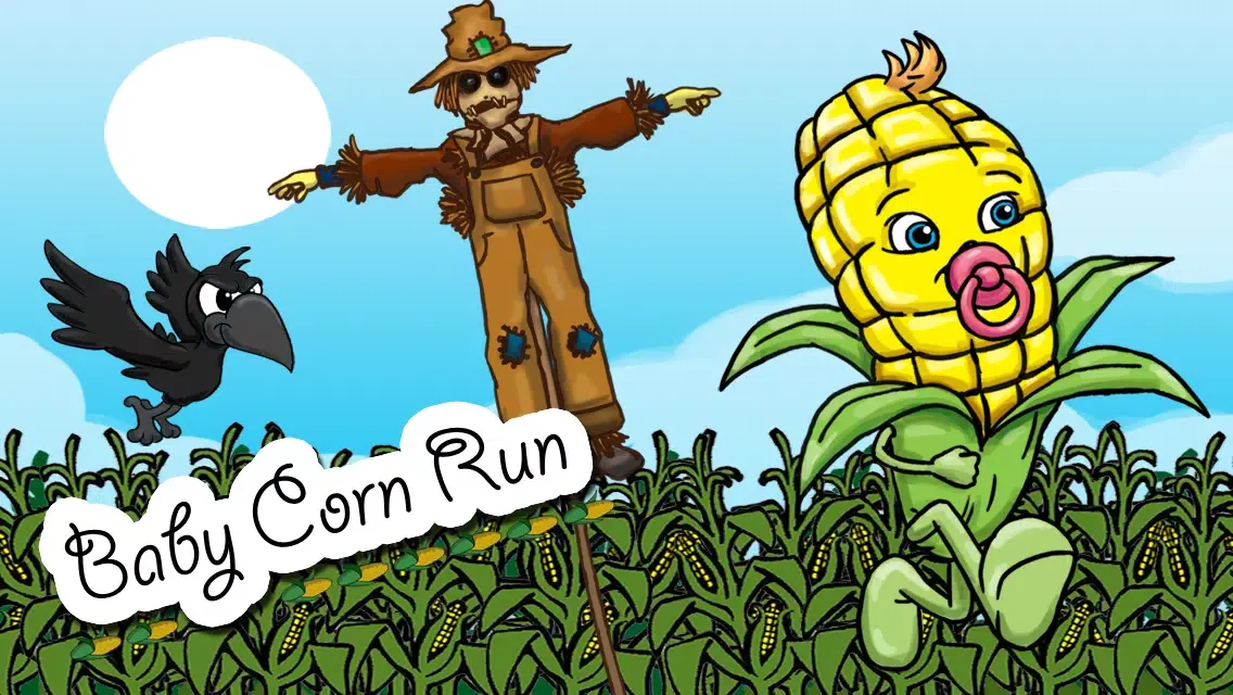 Capturas de tela do `Baby Corn Run Race Free - Easy Kids Jump Chase Racing by Top Crazy Games