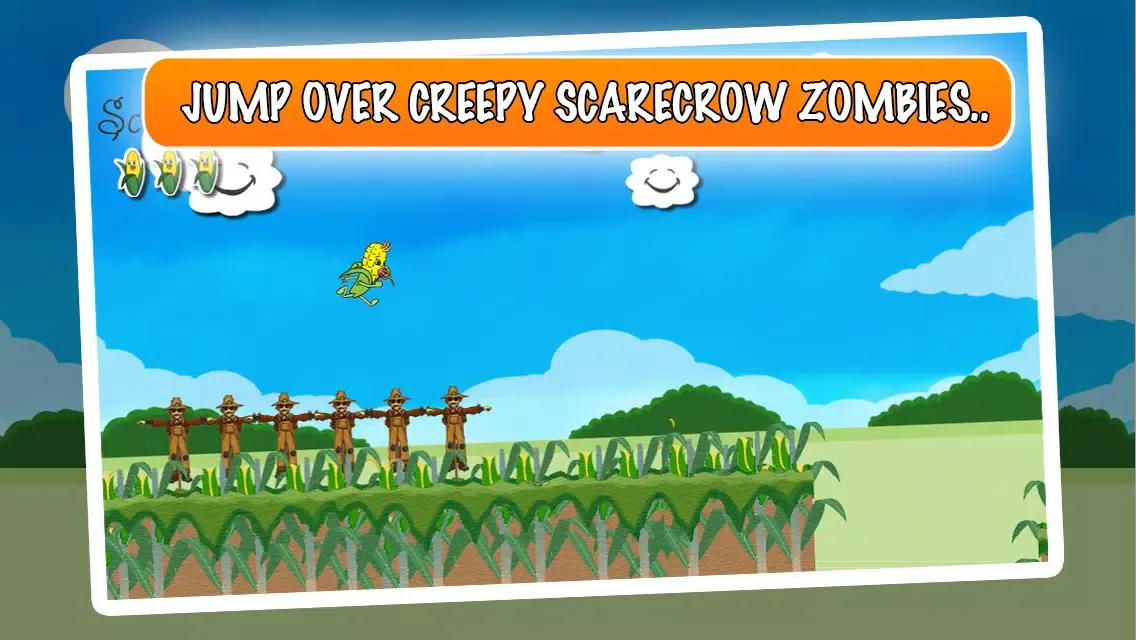 Capturas de tela do `Baby Corn Run Race Free - Easy Kids Jump Chase Racing by Top Crazy Games