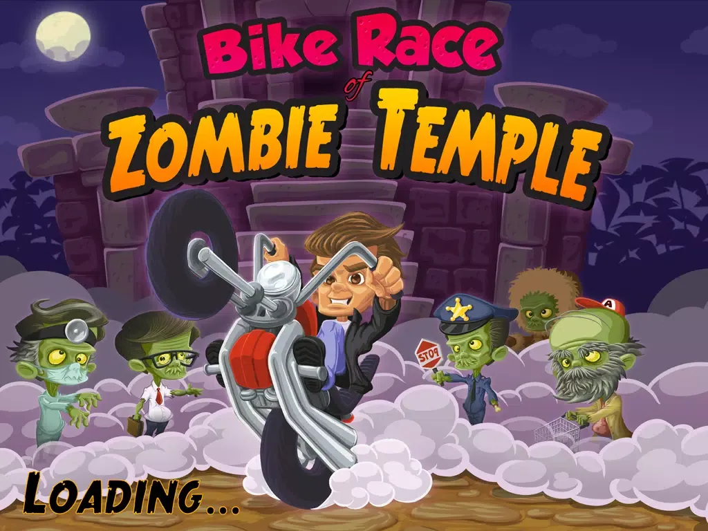 ````Action Bike Race of Zombie Temple: Dead Chase Racing iPad  स्क्रीनशॉट