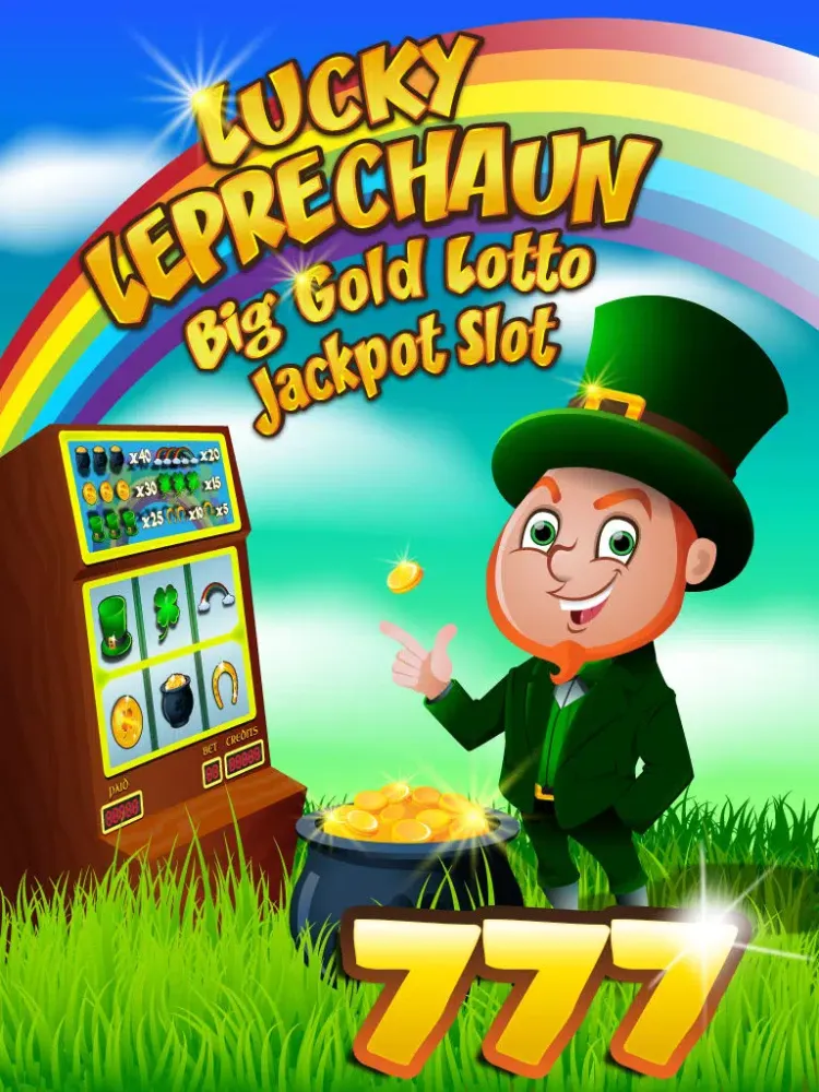 تصاویر `Lucky Leprechaun Big Gold Jackpot Lotto 777 Casino Slots - Slot Machine with Blackjack and Prize Wheel iPad 