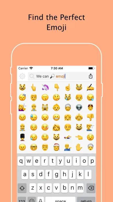Tangkapan skrin Glyph - Emoji Search