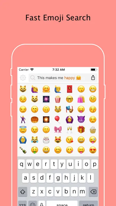 Tangkapan skrin Glyph - Emoji Search