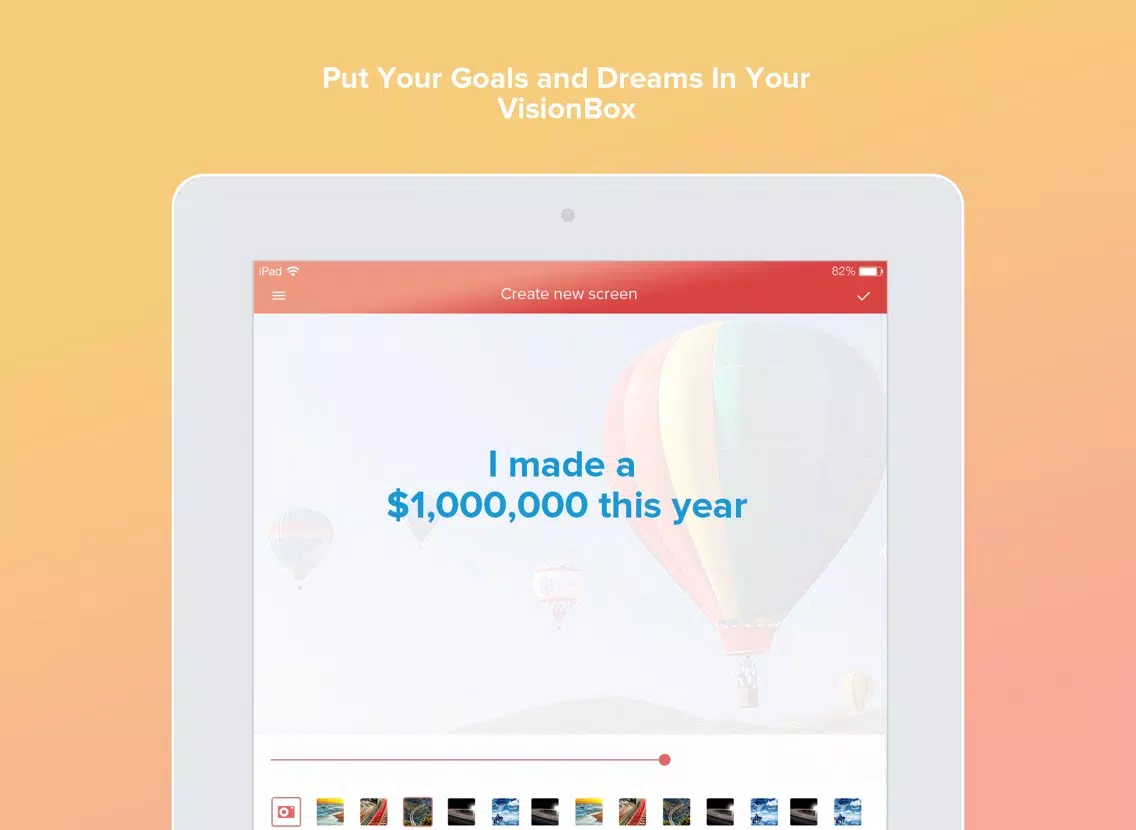 Zrzuty ekranu VisionBox - Law of Attraction Lockscreen Creator iPad 
