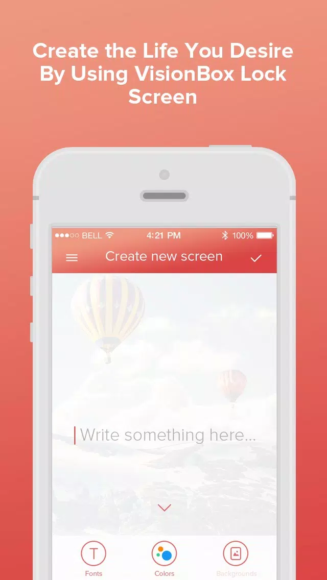 Zrzuty ekranu VisionBox - Law of Attraction Lockscreen Creator