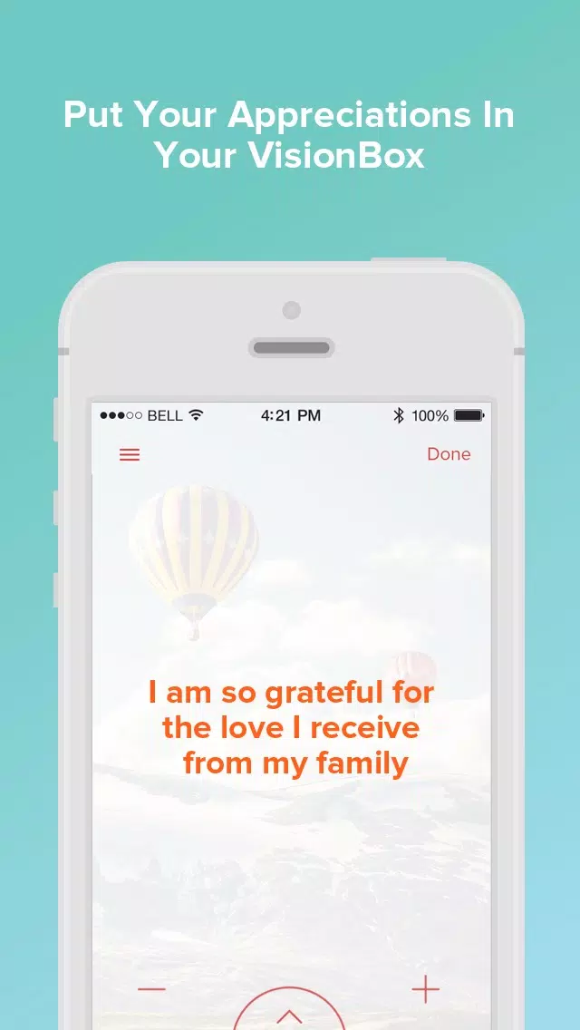 Zrzuty ekranu VisionBox - Law of Attraction Lockscreen Creator
