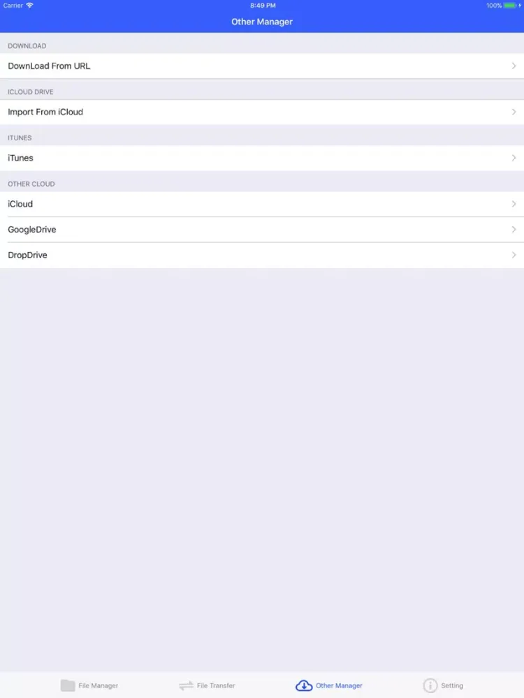 Screenshot di File Box Manager iPad 