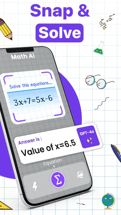 Captures d'écran de Math AI - The Math Solver App