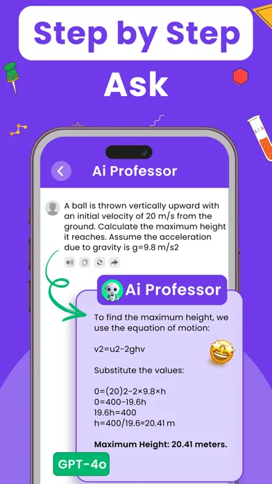 Captures d'écran de Math AI - The Math Solver App