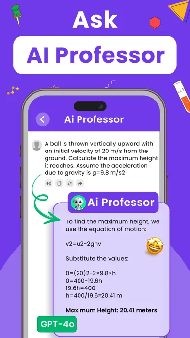 Captures d'écran de Math AI - The Math Solver App