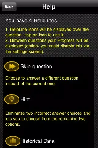 Captures d'écran de Lifeline Trivia Quiz