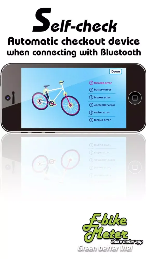 Tangkapan skrin Mobile E-bike meter