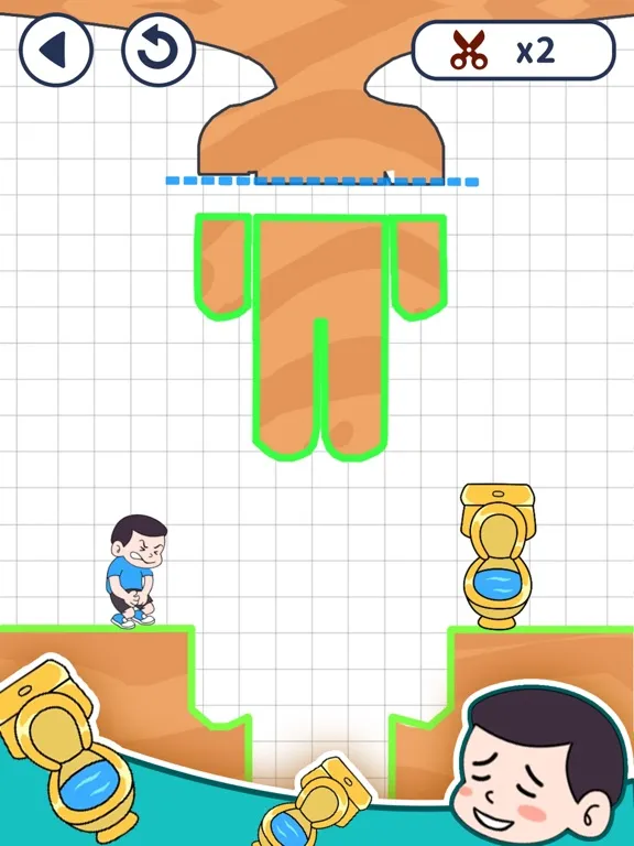 Capturas de pantalla de Toilet Puzzle：Slice Bridge 2D iPad 