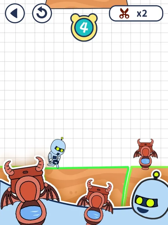 Capturas de pantalla de Toilet Puzzle：Slice Bridge 2D iPad 