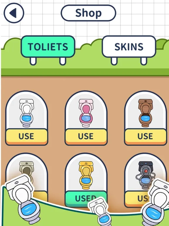 Capturas de pantalla de Toilet Puzzle：Slice Bridge 2D iPad 