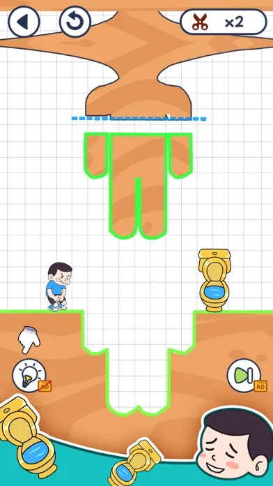 Capturas de pantalla de Toilet Puzzle：Slice Bridge 2D