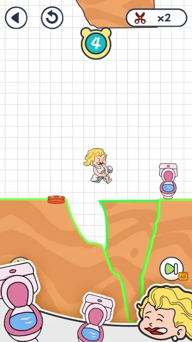 Capturas de pantalla de Toilet Puzzle：Slice Bridge 2D