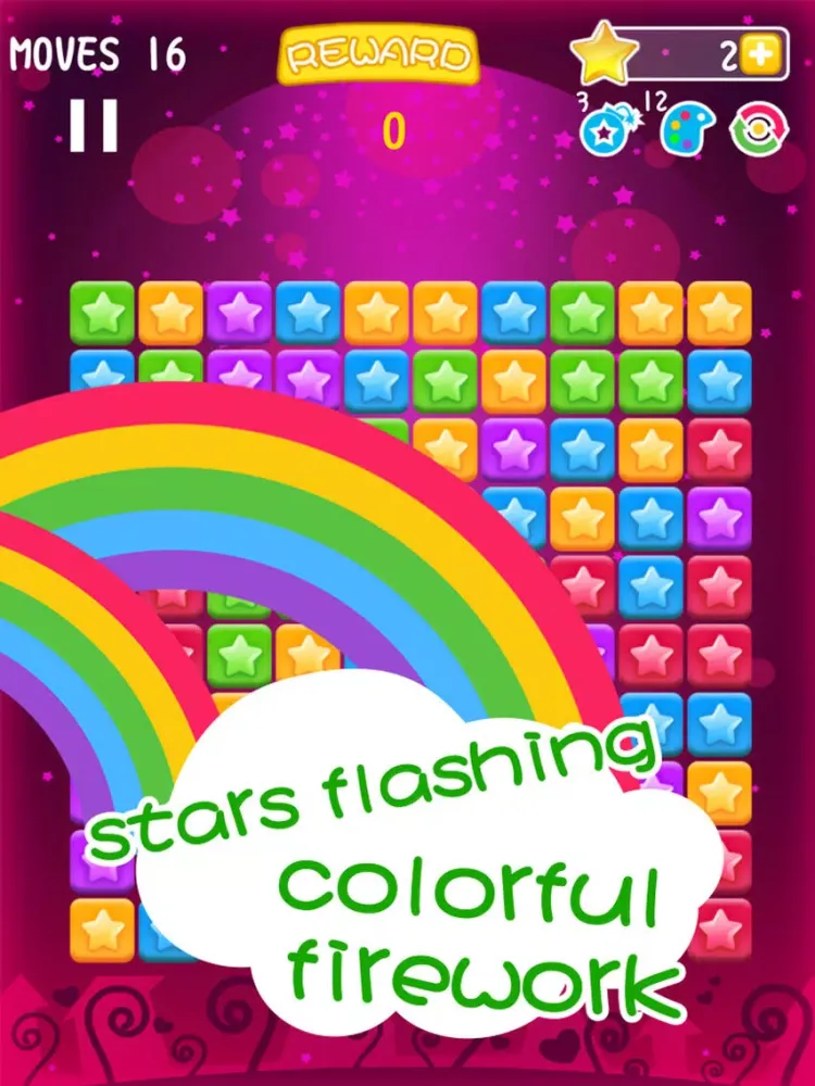 Ảnh chụp màn hình của Star Crush. iPad 