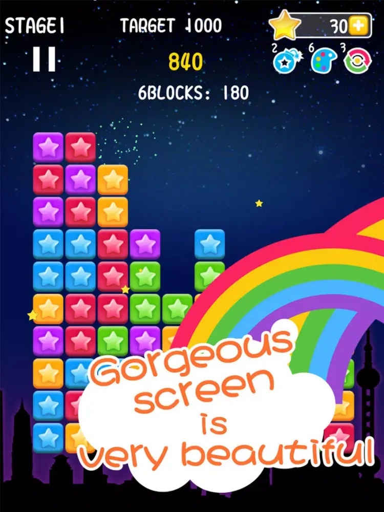 Ảnh chụp màn hình của Star Crush. iPad 
