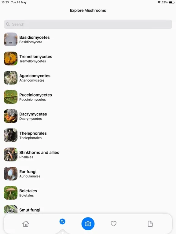 Tangkapan layar Mushroom Identifier:AI Scanner iPad 