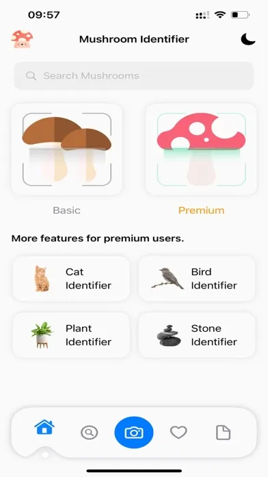 Tangkapan layar Mushroom Identifier:AI Scanner