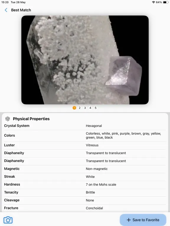 Tangkapan layar Stone Identifier: AI Scanner iPad 