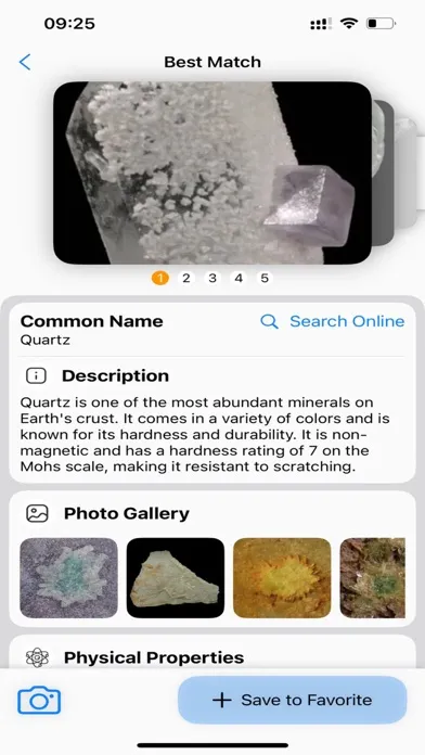 Tangkapan layar Stone Identifier: AI Scanner