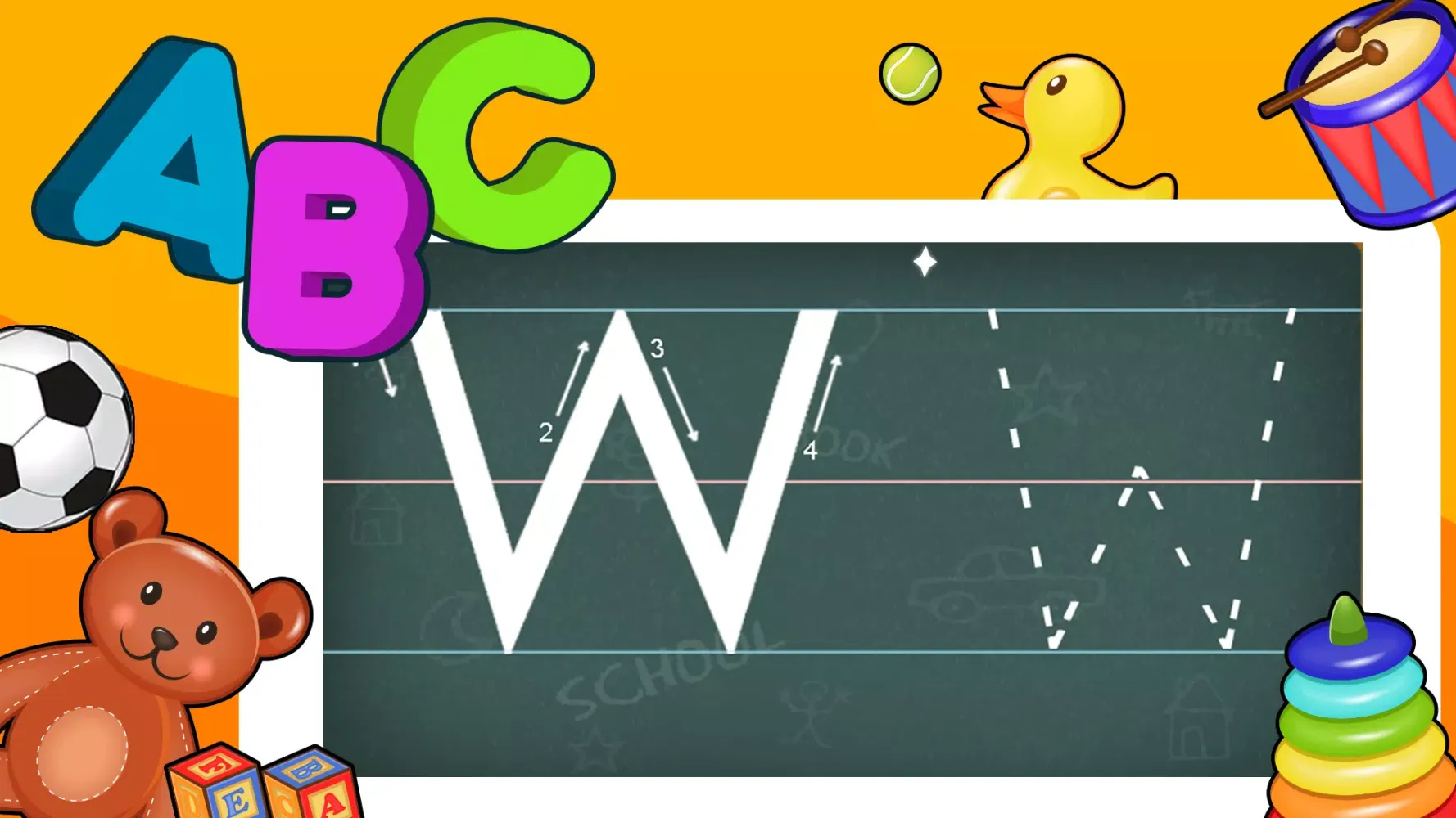 Capturas de tela do Learn ABC English